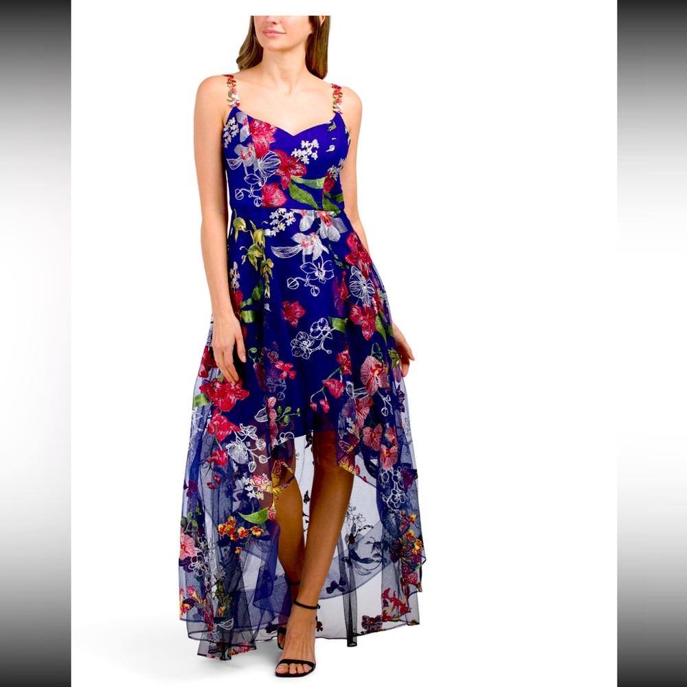 Perfect for Prom!!
Floral High Low Dress - Blue